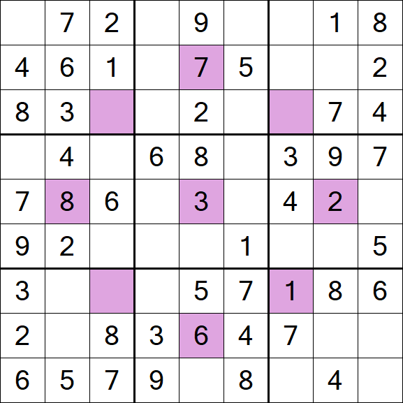 Asterisk Sudoku - Fácil