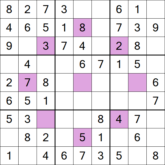 Asterisk Sudoku - Einfach