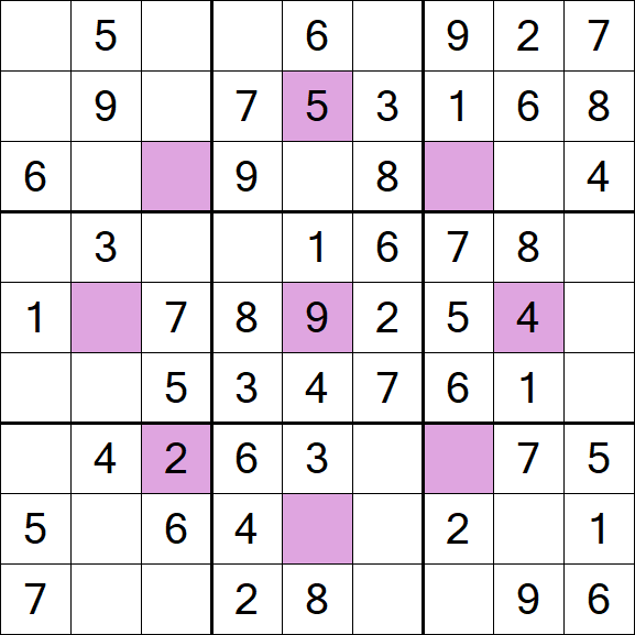 Asterisk Sudoku - Easy