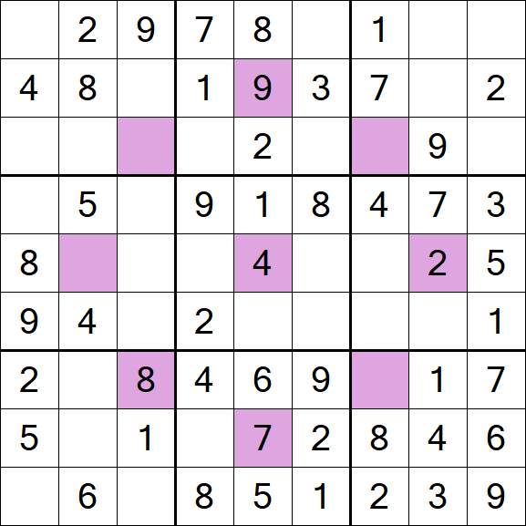 Asterisk Sudoku - Fácil