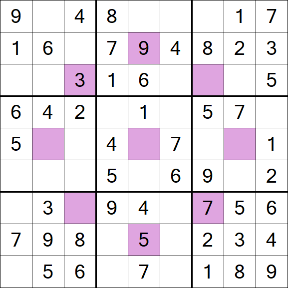 Asterisk Sudoku - Fácil