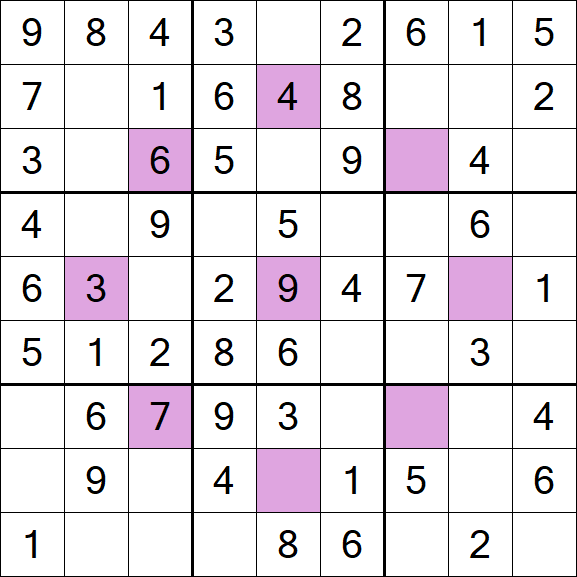 Asterisk Sudoku - Fácil