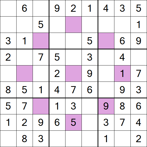 Asterisk Sudoku - Fácil
