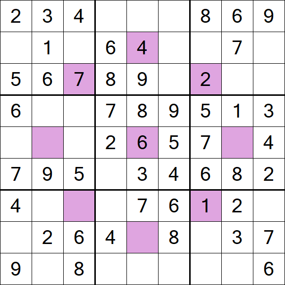Asterisk Sudoku - Fácil