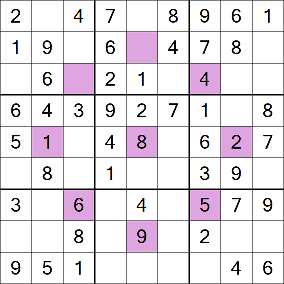 Asterisk Sudoku - Einfach