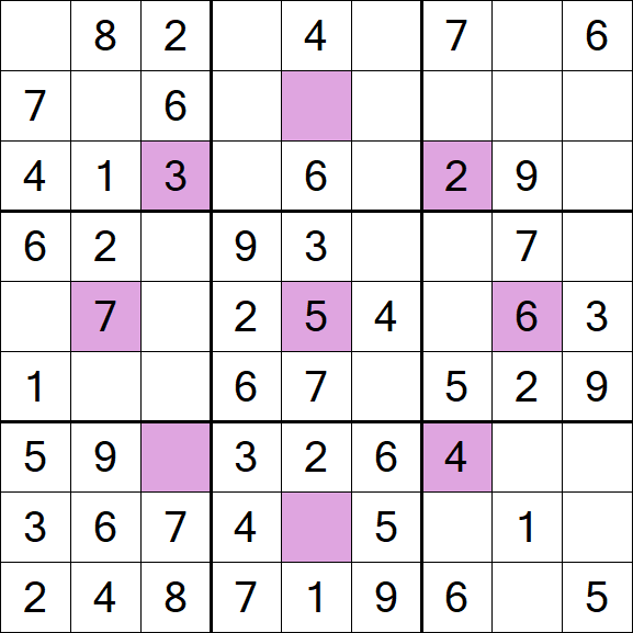 Asterisk Sudoku - Easy