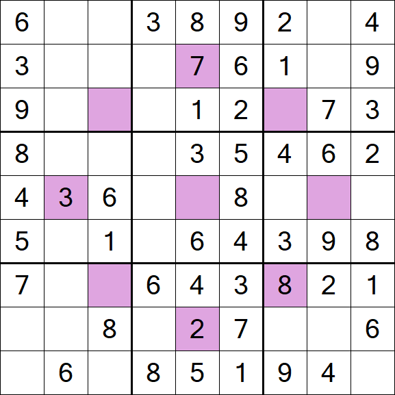 Asterisk Sudoku - Easy