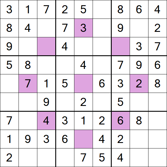 Asterisk Sudoku - Easy