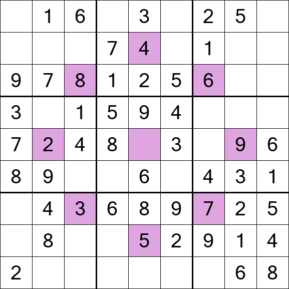 Asterisk Sudoku - Easy