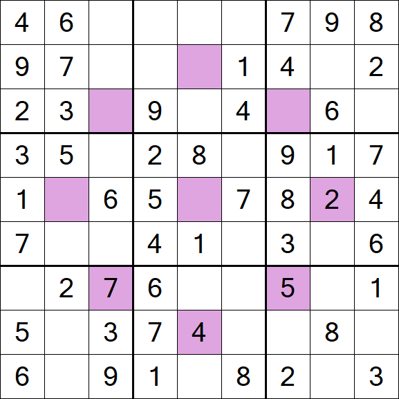 Asterisk Sudoku - Easy