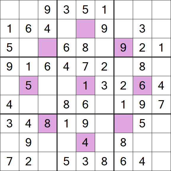 Asterisk Sudoku - Easy