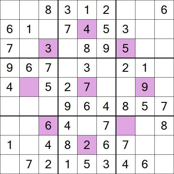 Asterisk Sudoku - Easy