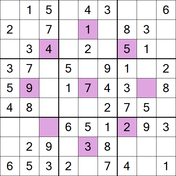 Asterisk Sudoku - Easy