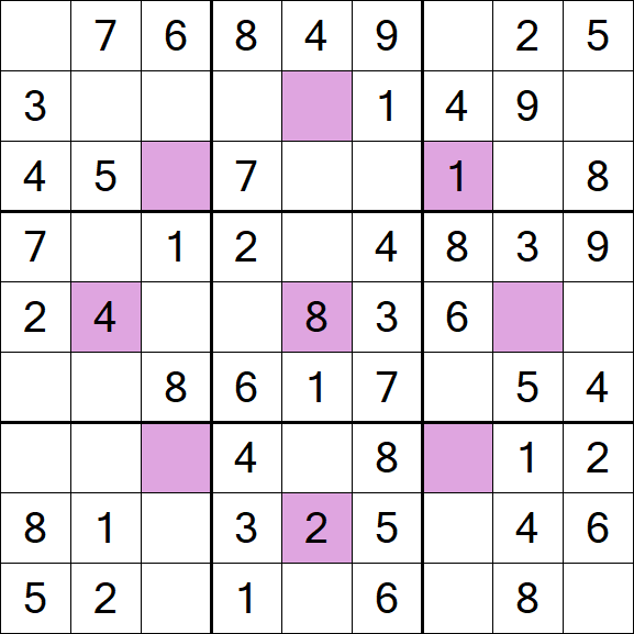Asterisk Sudoku - Fácil