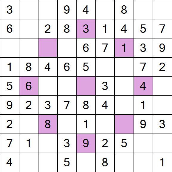 Asterisk Sudoku - Fácil