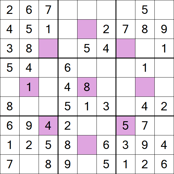 Asterisk Sudoku - Easy