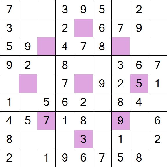 Asterisk Sudoku - Easy