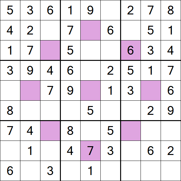 Asterisk Sudoku - Easy