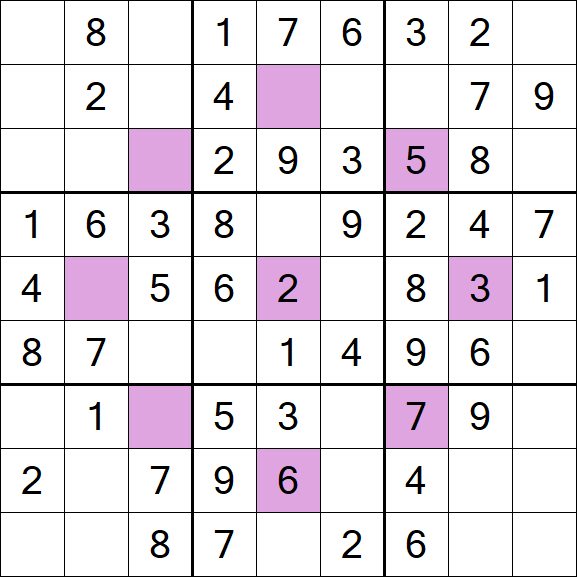 Asterisk Sudoku - Easy