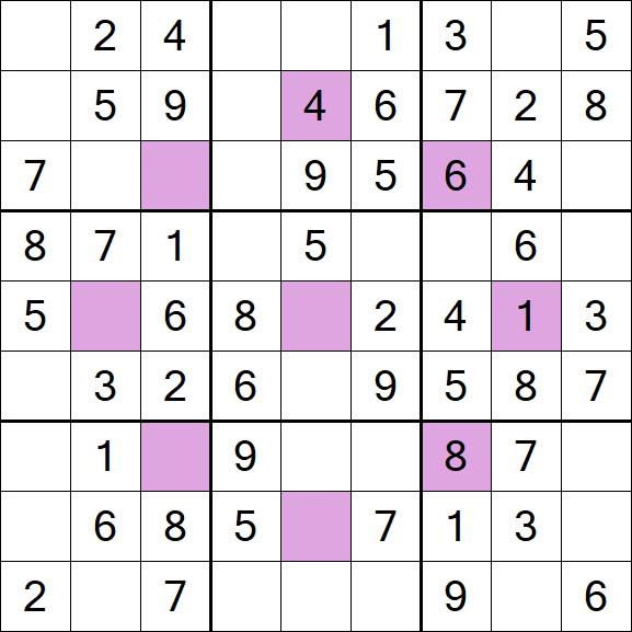 Asterisk Sudoku - Fácil