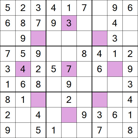 Asterisk Sudoku - Fácil