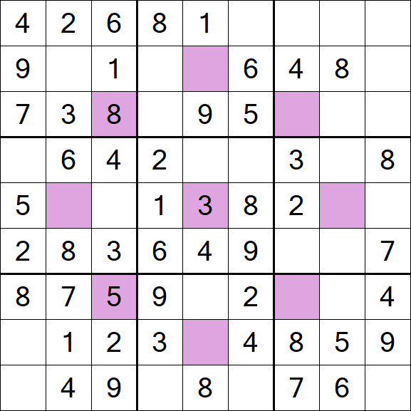 Asterisk Sudoku - Fácil