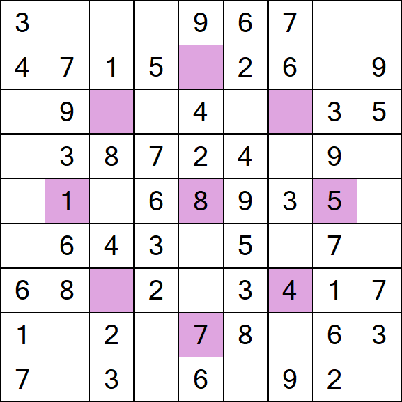 Asterisk Sudoku - Einfach