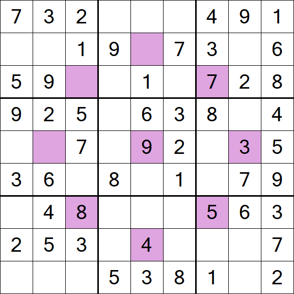 Asterisk Sudoku - Fácil