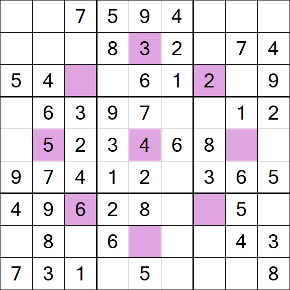 Asterisk Sudoku - Easy