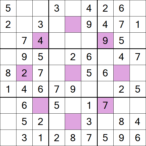 Asterisk Sudoku - Easy