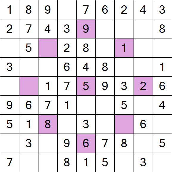 Asterisk Sudoku - Einfach
