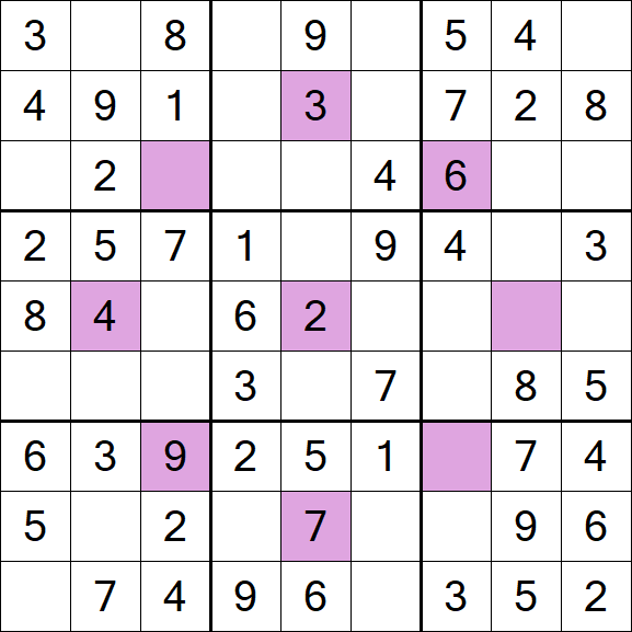 Asterisk Sudoku - Easy