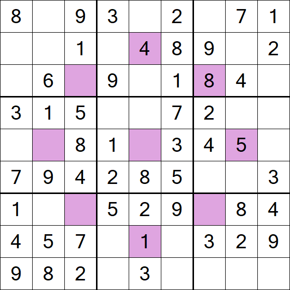 Asterisk Sudoku - Easy