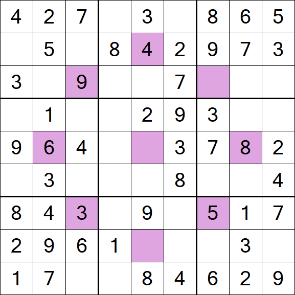 Asterisk Sudoku - Easy