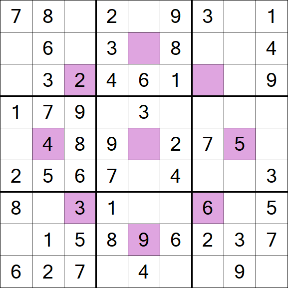 Asterisk Sudoku - Fácil