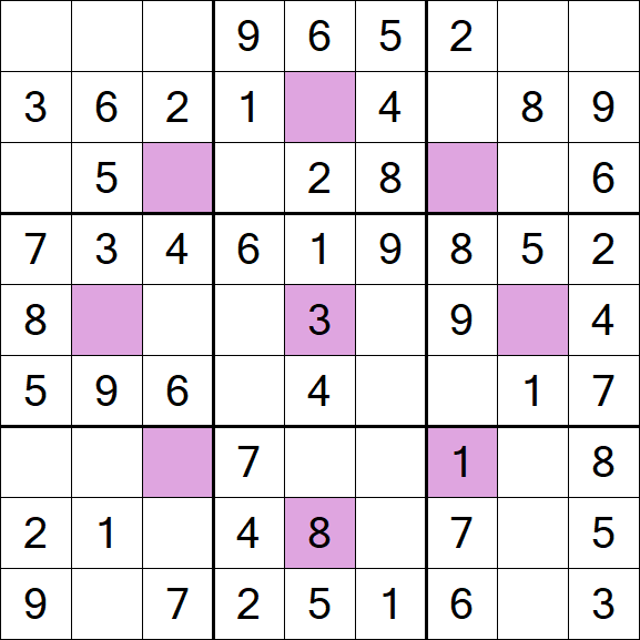 Asterisk Sudoku - Easy