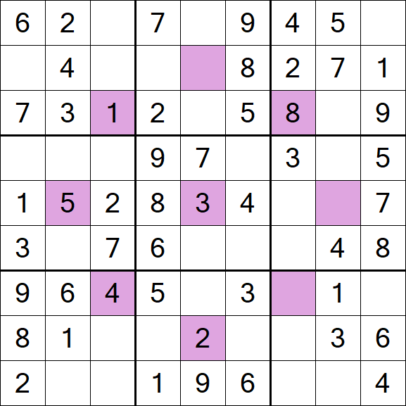 Asterisk Sudoku - Easy