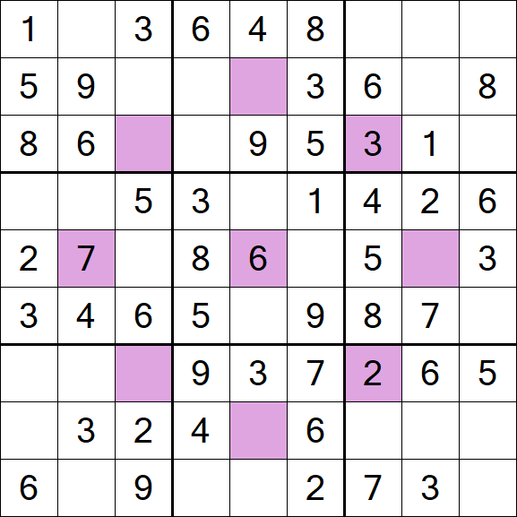 Asterisk Sudoku - Easy