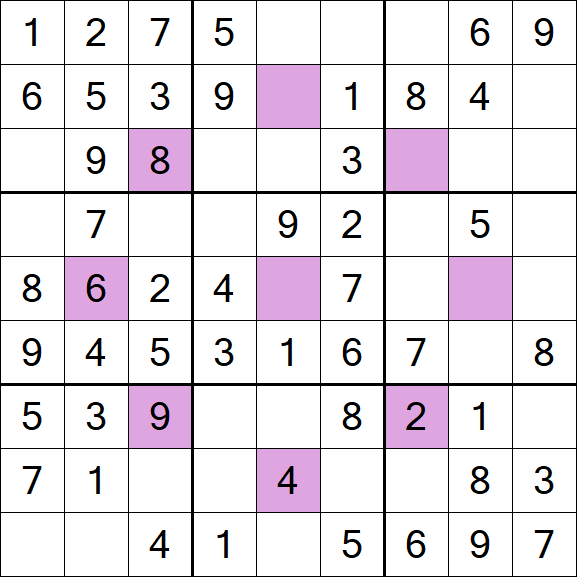 Asterisk Sudoku - Easy