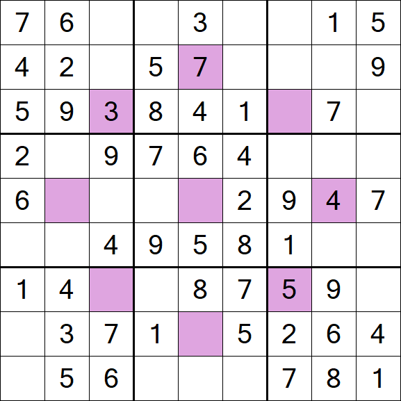 Asterisk Sudoku - Easy
