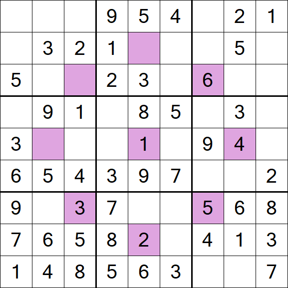 Asterisk Sudoku - Easy