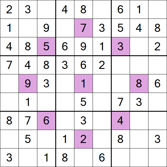 Asterisk Sudoku - Easy
