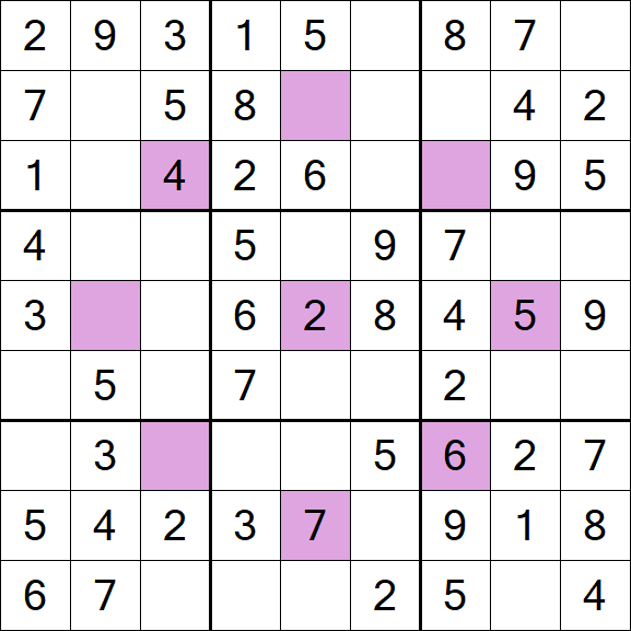 Asterisk Sudoku - Easy