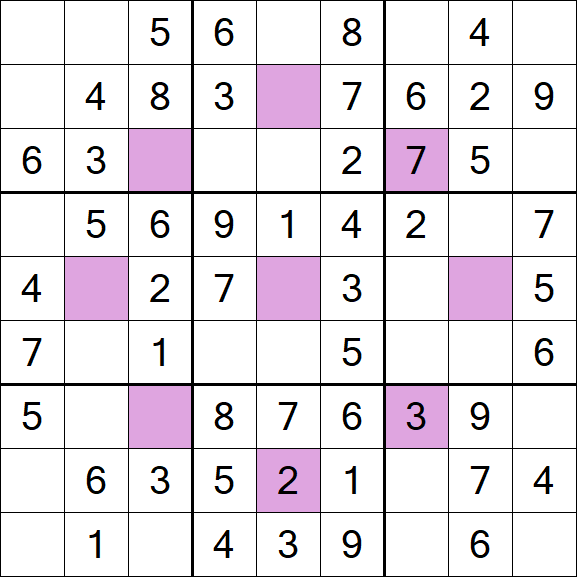 Asterisk Sudoku - Easy