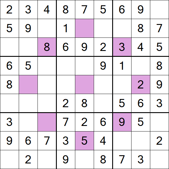 Asterisk Sudoku - Easy