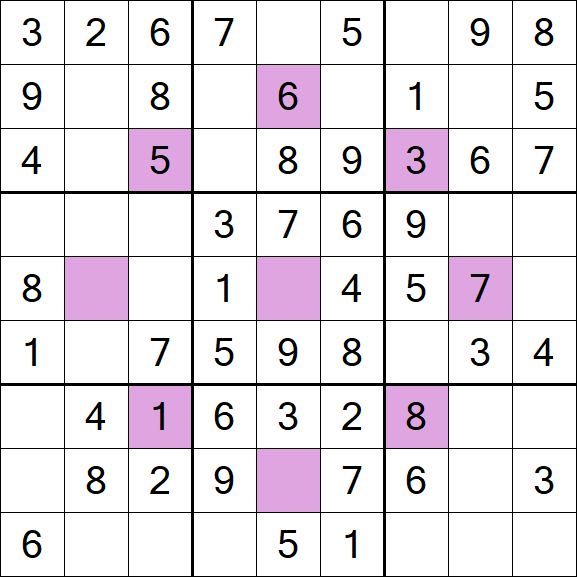 Asterisk Sudoku - Easy
