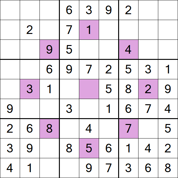 Asterisk Sudoku - Easy