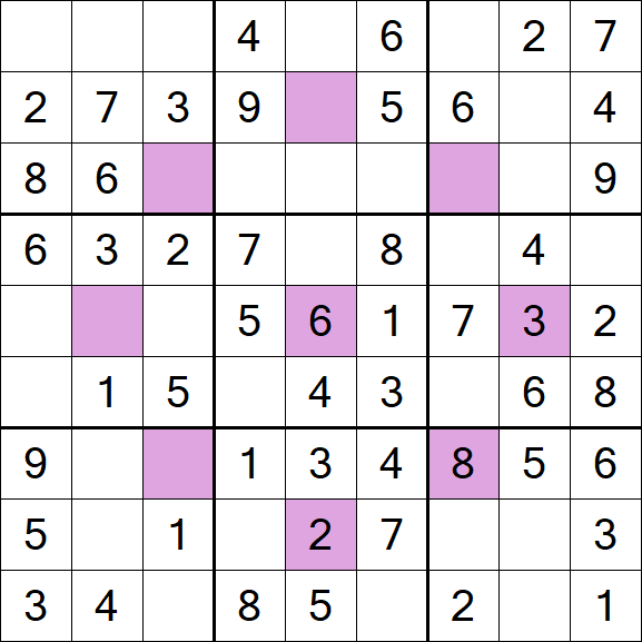 Asterisk Sudoku - Easy