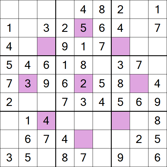 Asterisk Sudoku - Easy