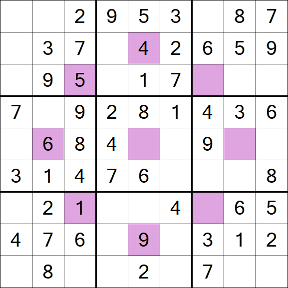 Asterisk Sudoku - Einfach